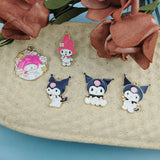 10pcs Lot Cartoon Animals Enamel Charms Dog Bunny Bear Metal Pendants