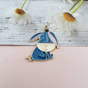 10pcs Cartoon Animals Enamel Charms Metal Pendants for DIY Jewelry