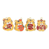 10pcs Tiger Charms for DIY Necklaces Earrings