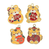 10pcs Tiger Charms for DIY Necklaces Earrings
