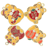 10pcs Tiger Charms for DIY Necklaces Earrings