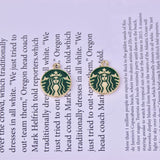 10pcs Cartoon Coffee Charms Pendant for DIY Jewelry Making