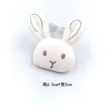 10pcs Cartoon Plush Fabric Animal Padded Appliques for DIY Kids Hair Garments