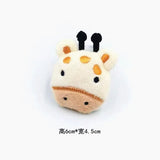 10pcs Cartoon Plush Fabric Animal Padded Appliques for DIY Kids Hair Garments