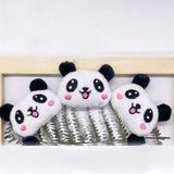 10pcs/lot Cartoon Panda Plush Patches DIY Heart Panda Decoration