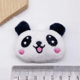 10pcs/lot Cartoon Panda Plush Patches DIY Heart Panda Decoration