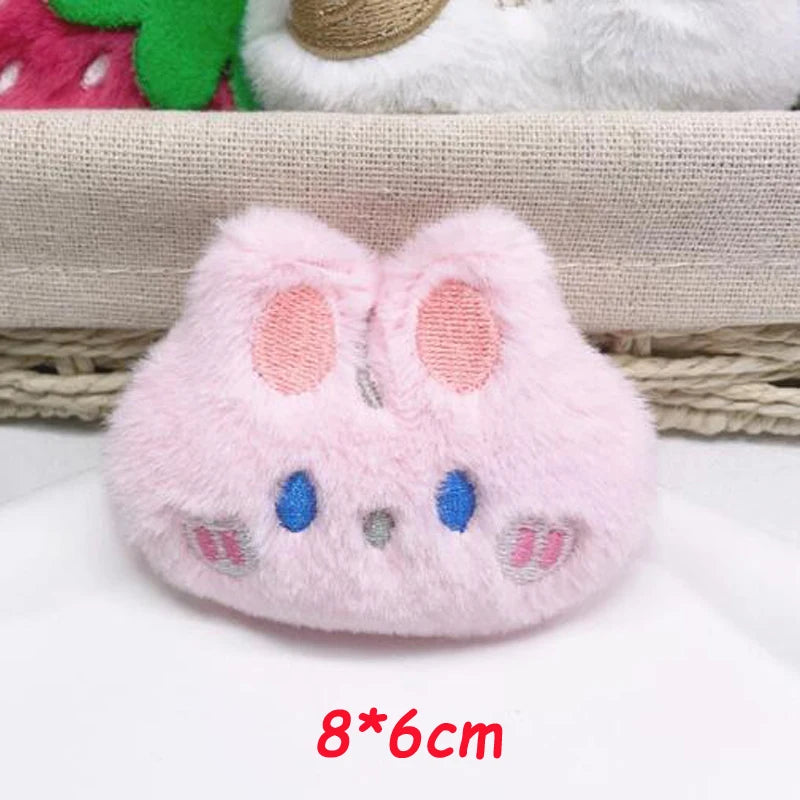 10pcs Cartoon Plush Patches DIY Access Children's Headwear Bags Decor