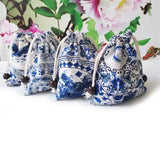 10pcs Chinese Style Storage Bag Drawstring Small Coin Purse Gift Pouch