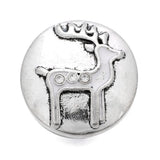 10pcs Christmas Santa Reindeer Snap Button Jewelry 18mm Fit Snap Bracelets
