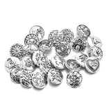 10pcs Mixed Style Christmas Snap Buttons 18mm Metal fit Bracelet