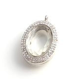 10pcs Oval Floating Locket Photo Memory Pendant Jewelry