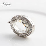 10pcs Oval Floating Locket Photo Memory Pendant Jewelry