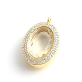 10pcs Oval Floating Locket Photo Memory Pendant Jewelry