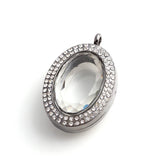 10pcs Oval Floating Locket Photo Memory Pendant Jewelry