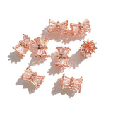 10pcs Rhinestone Paved Hourglass Spacers Jewelry DIY Accessories