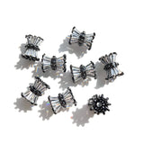 10pcs Rhinestone Paved Hourglass Spacers Jewelry DIY Accessories