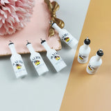 10pcs Coconut Tree Cocktail Pendant Resin Charms DIY Keychain Dangle