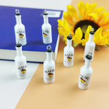 10pcs Coconut Tree Cocktail Pendant Resin Charms DIY Keychain Dangle