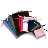10pcs Colorful Velvet Pouches Jewelry Display Gift Bags