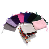 10pcs Colorful Velvet Pouches Jewelry Display Gift Bags