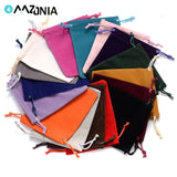 10pcs Colorful Velvet Pouches Jewelry Display Gift Bags
