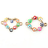 10pcs Hand Heart Eyes Beads Charms for DIY Jewelry Making