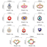 10pcs Hand Heart Eyes Beads Charms for DIY Jewelry Making