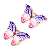 10pcs Colorful Enamel Butterfly Charms DIY Jewelry Supplies