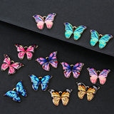 10pcs Colorful Enamel Butterfly Charms DIY Jewelry Supplies