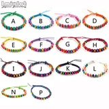 10pcs Colorful Wood Beads Friendship Bracelets Charm Bangle Beach Jewelry