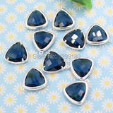 10pcs Zircon Stone Copper Pendants DIY Jewelry Making Bracelet Earring 15x17mm