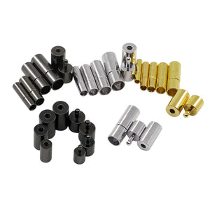 10pcs/lot Magnet Clasps Metal End Caps For Leather Jewelry DIY