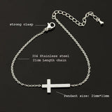 10pcs/lot Religion Charm Cross Bracelets Stainless Steel Jesus Bracelet