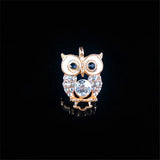 10pcs Crystal Owl Enamel Charms for DIY Earrings Bracelets