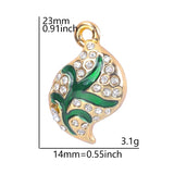 10pcs Double Circle Rhinestone Charms for Earring Crafts