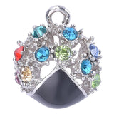 10pcs Double Circle Rhinestone Charms for Earring Crafts
