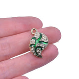 10pcs Double Circle Rhinestone Charms for Earring Crafts