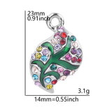 10pcs Double Circle Rhinestone Charms for Earring Crafts