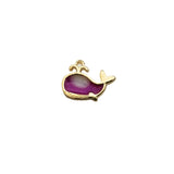 10pcs Gradient Baby Dolphin Whale Enamel Charms for DIY Jewelry Making