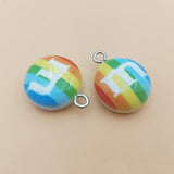 10pcs Chocolate Beans Resin Charms for Jewelry Making