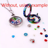 10pcs Owl Heart Glass Floating Memory Charms Locket Pendant Bulk