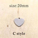 10pcs Dart Board Stainless Steel Charms - Customized - DIY Pendants