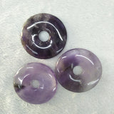 10pcs Natural Amethysts Stone Beads Ring Circle Beads 20mm 30mm 40mm