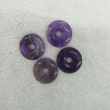 10pcs Natural Amethysts Stone Beads Ring Circle Beads 20mm 30mm 40mm