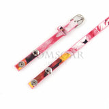 10pcs Leopard Floral PU Leather Bracelet Bands for Locket Coin Frame Bracelets