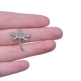 10pcs Dragonfly Rhinestone Dangle Charms DIY for Bracelet Necklace Bag