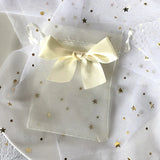 10pcs Butterfly Organza Gift Bags Drawstring Jewelry Wedding Pouches