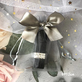 10pcs Butterfly Organza Gift Bags Drawstring Jewelry Wedding Pouches