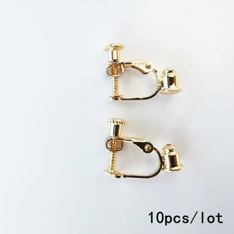 10pcs Ear Clip Converter Multiple Styles DIY Jewelry No Pierced Clip Earrings