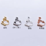 10pcs Earring Hooks Clasps Settings Ear Clips Safety DIY Jewelry Making